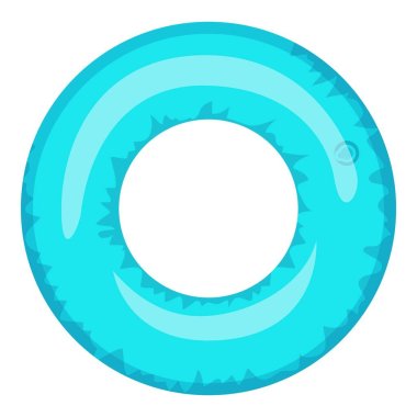 Pool ring icon, cartoon style clipart