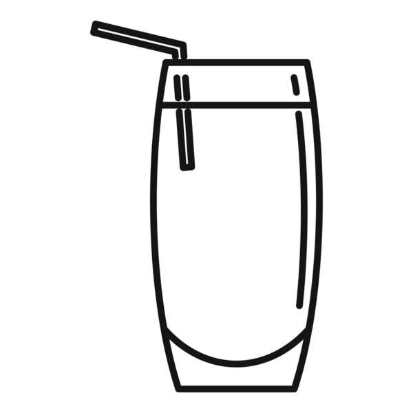 Icono de soda de bebida, estilo de esquema — Vector de stock