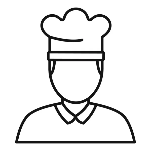 Icône de cuisine, style contour — Image vectorielle