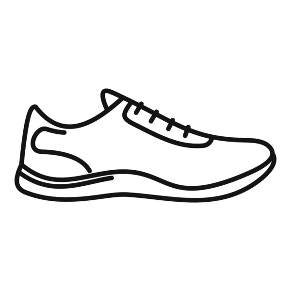Иконка спортивной обуви, стиль контура — стоковый вектор
