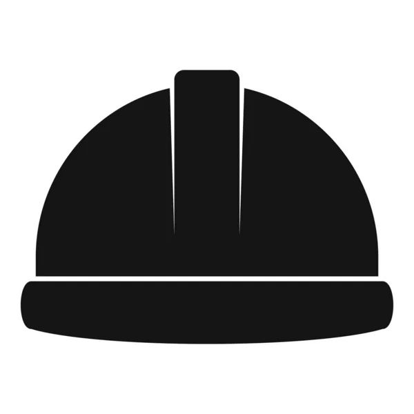 Ícone de capacete de proteção, estilo simples — Vetor de Stock