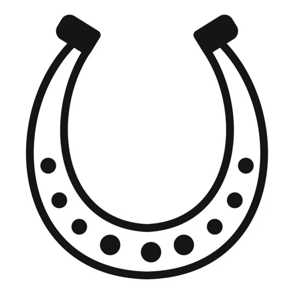 Smed hästsko ikon, enkel stil — Stock vektor