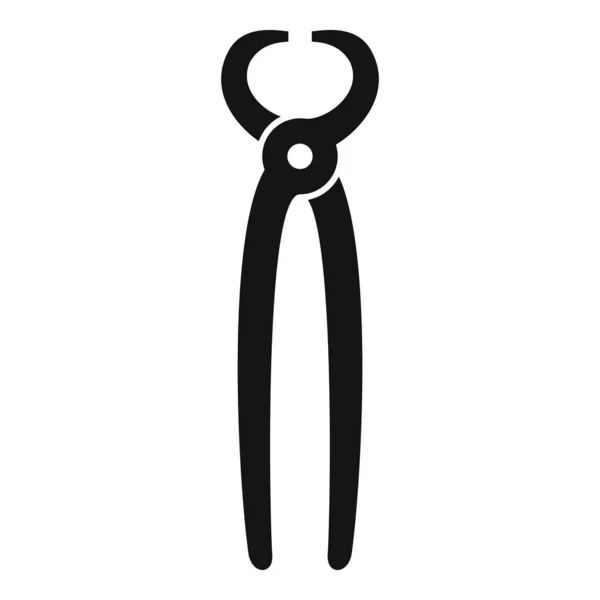 Blacksmith alicate longo ícone, estilo simples — Vetor de Stock