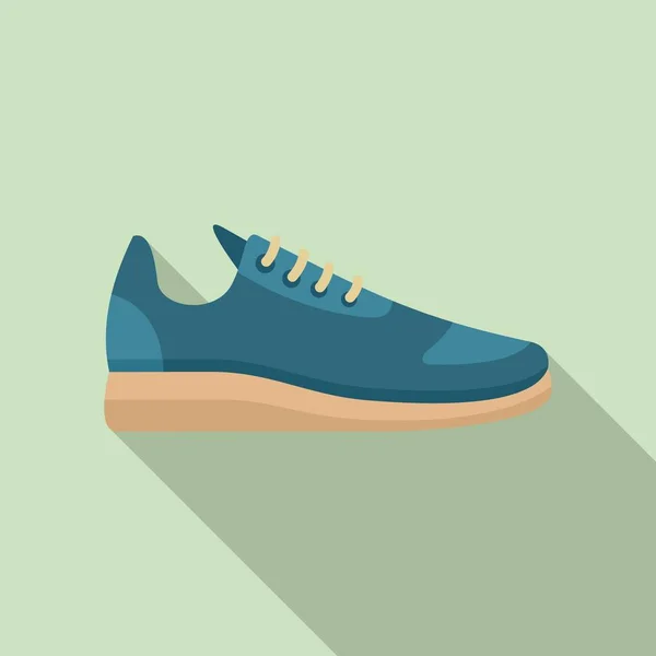 Icono de zapato deportivo, estilo plano — Vector de stock