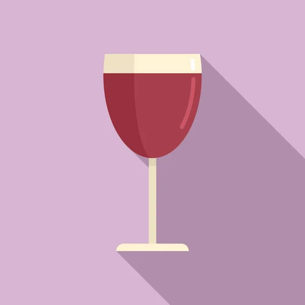 Icono de copa de vino, estilo plano — Vector de stock