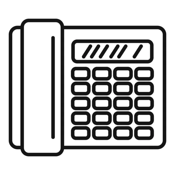 Ícone de telefone do escritório, estilo esboço — Vetor de Stock