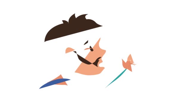 Animação persistente do ícone da tosse — Vídeo de Stock