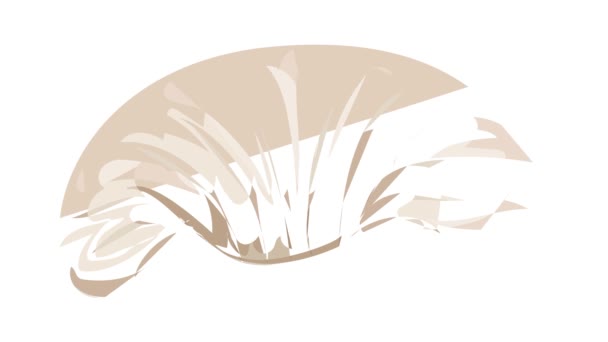 Água mar shell ícone animação — Vídeo de Stock