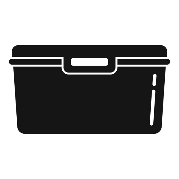 Nowa plastikowa ikona pudełka, prosty styl — Wektor stockowy