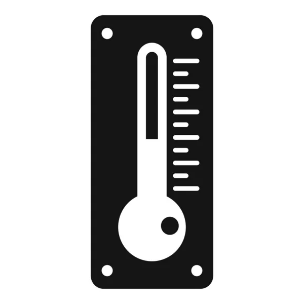 Kuru temizleme termometre simgesi, basit biçim — Stok Vektör