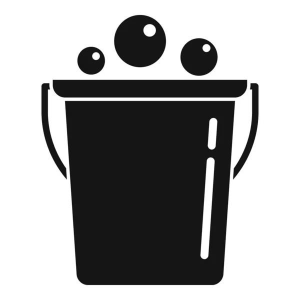 Ref. Cleaner bucket icon, simple style — стоковый вектор