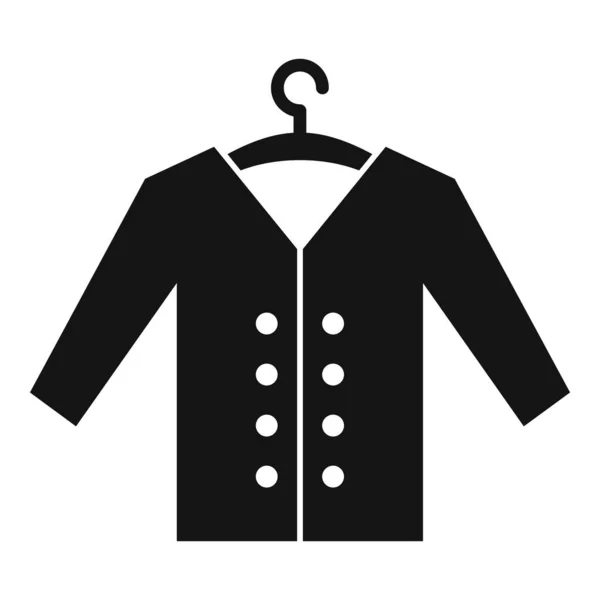Чистый пиджак значок, простой стиль — стоковый вектор