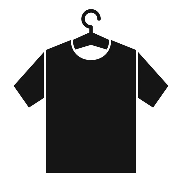 Tshirt op hanger icoon, eenvoudige stijl — Stockvector