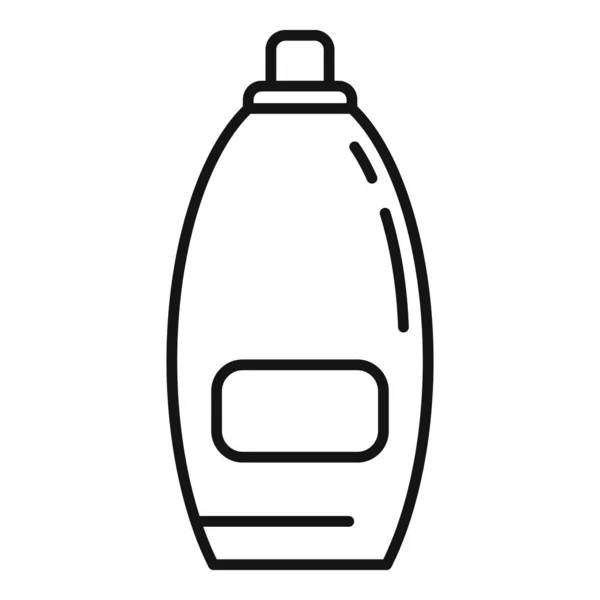 Schonere fles pictogram, omtrek stijl — Stockvector