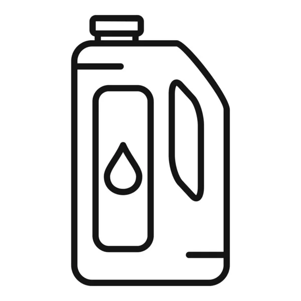 Symbol für die chemische Reinigung der Flasche, Umrissstil — Stockvektor