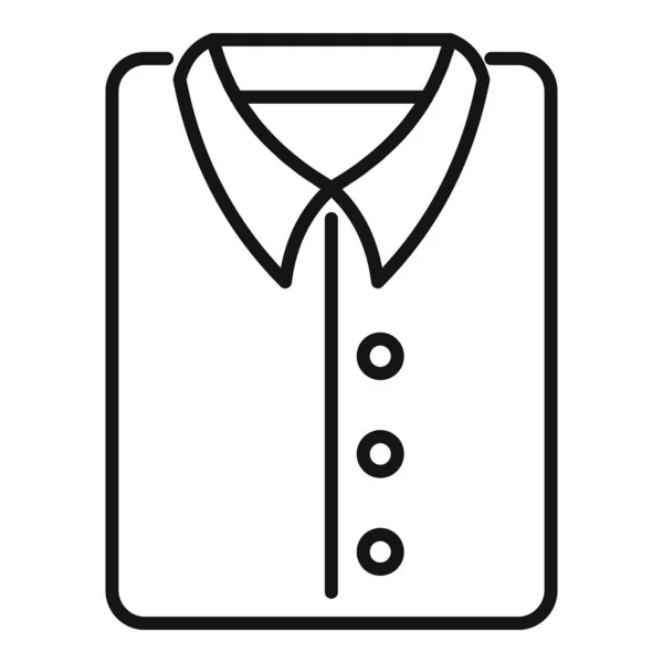 Dry cleaning shirt icoon, outline stijl — Stockvector