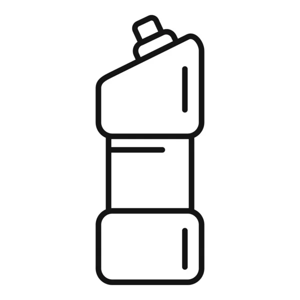 Toilettenreiniger Flasche Symbol, Umriss Stil — Stockvektor