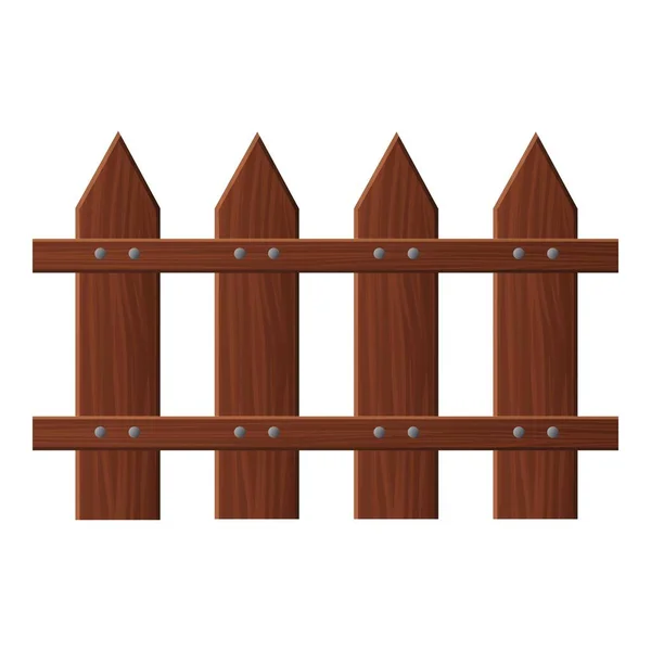 Icono de valla de jardín, estilo de dibujos animados — Vector de stock