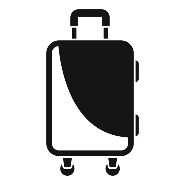 Icono de bolsa de viaje para inmigrantes, estilo simple — Vector de stock