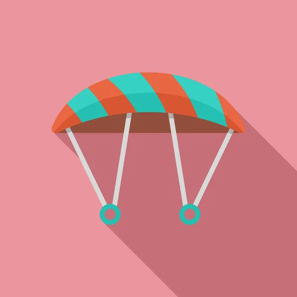 Icône parachute, style plat — Image vectorielle