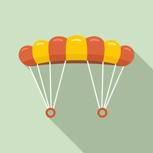 Fallschirmsprung-Ikone, flacher Stil — Stockvektor