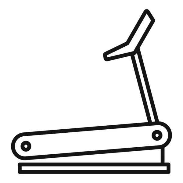 Icono de cinta de correr, estilo de esquema — Vector de stock