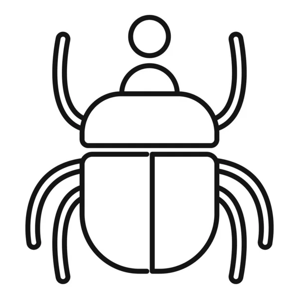 Böcek böceği simgesi, özet biçimi — Stok Vektör