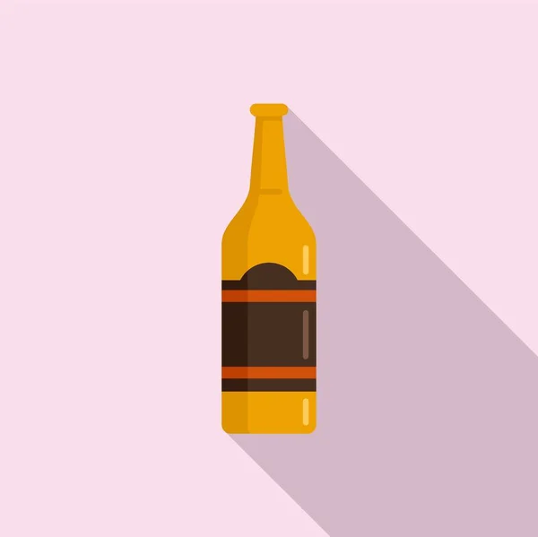 Alcohol adolescente problemas icono, estilo plano — Archivo Imágenes Vectoriales