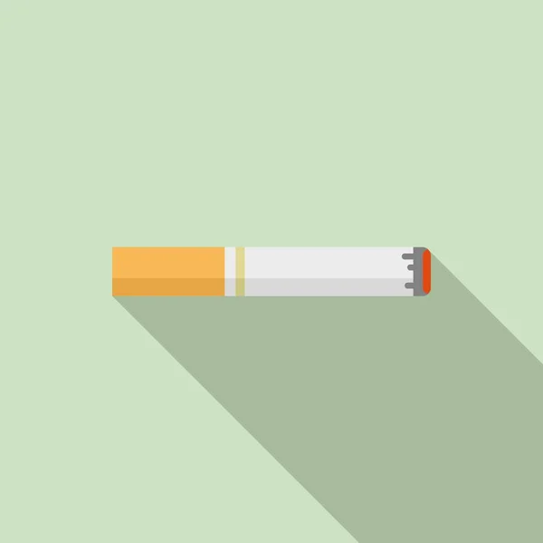 Smoking teen problems icon, flat style — Stock Vector