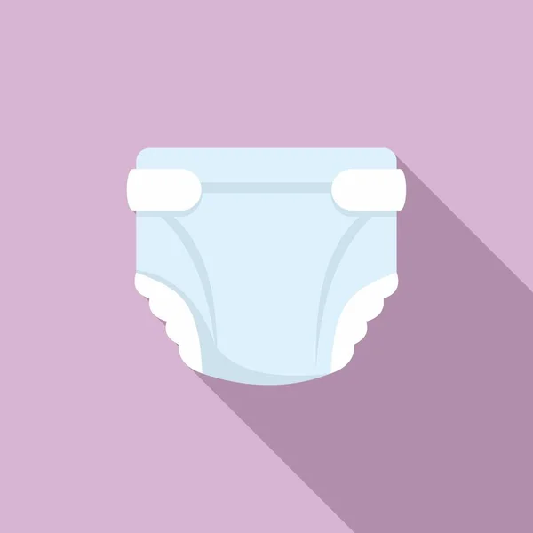 Diaper icon, flat style — Stock Vector