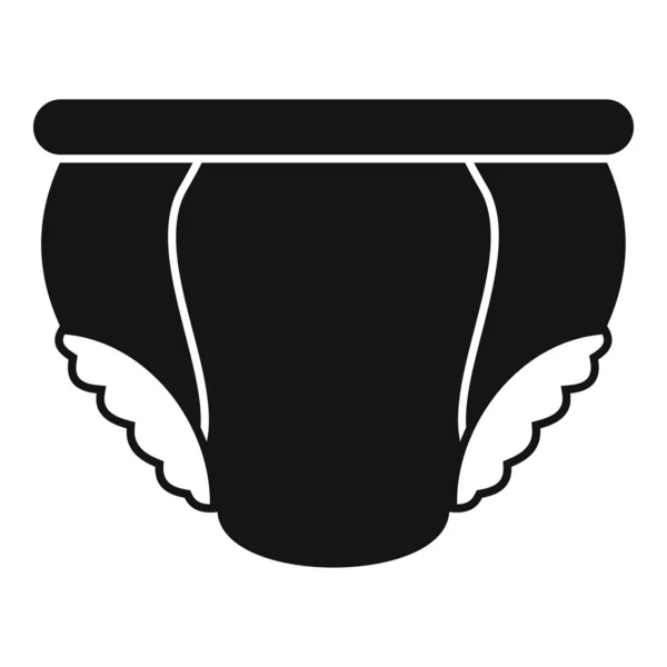 Icona per pannolini elasticità, stile semplice — Vettoriale Stock