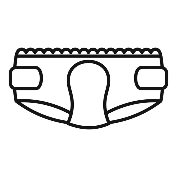 Reisture diaper icon, outline style — стоковый вектор