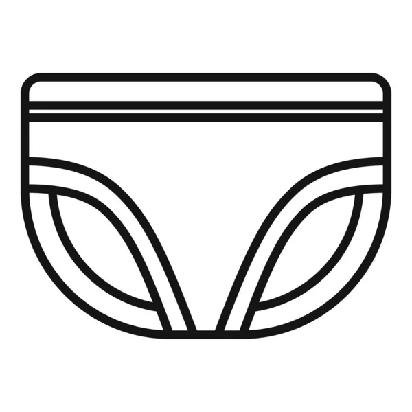 Icona assorbente per pannolini, stile contorno — Vettoriale Stock