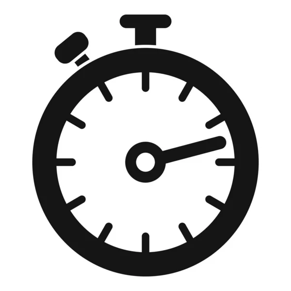 Icône du chronomètre de l'école de conduite, style simple — Image vectorielle