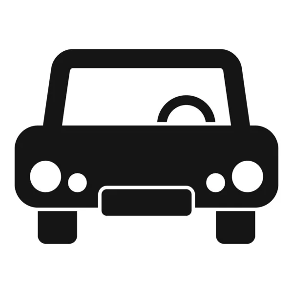 Vieille icône de voiture, style simple — Image vectorielle