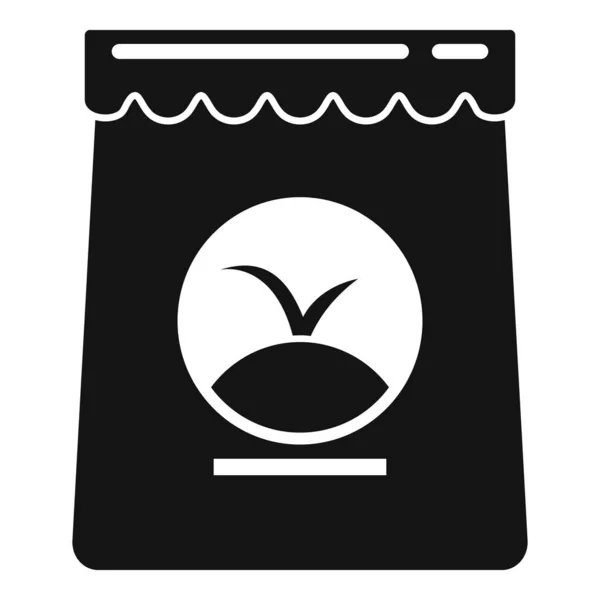 Gjødselpose-ikon, enkel stil – stockvektor