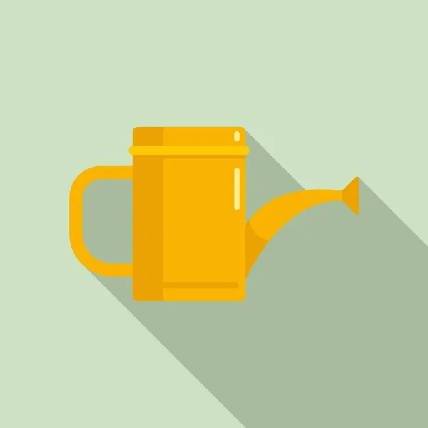 Watering can icon, flat style — Stock Vector