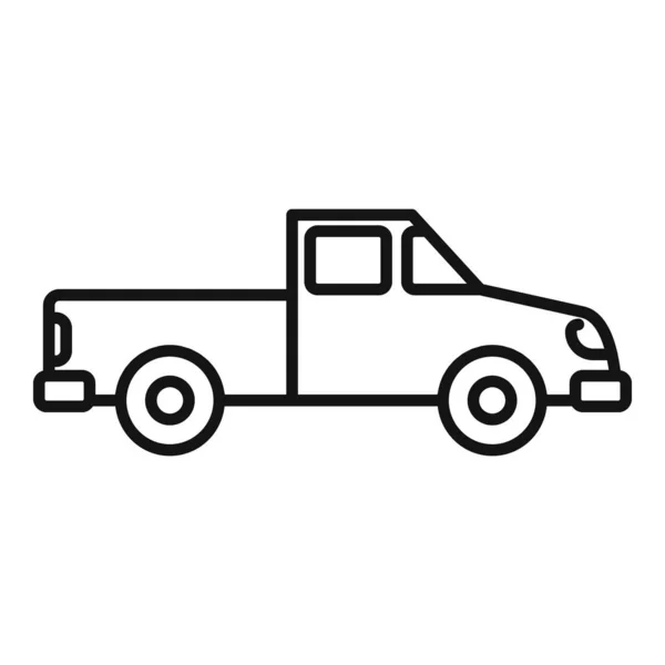 Icono de recogida de autoestop, estilo de esquema — Vector de stock