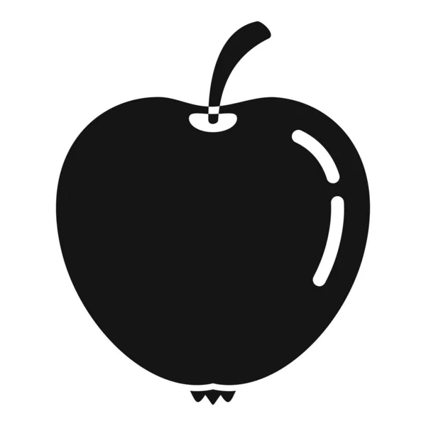 Eco icono de manzana, estilo simple — Vector de stock