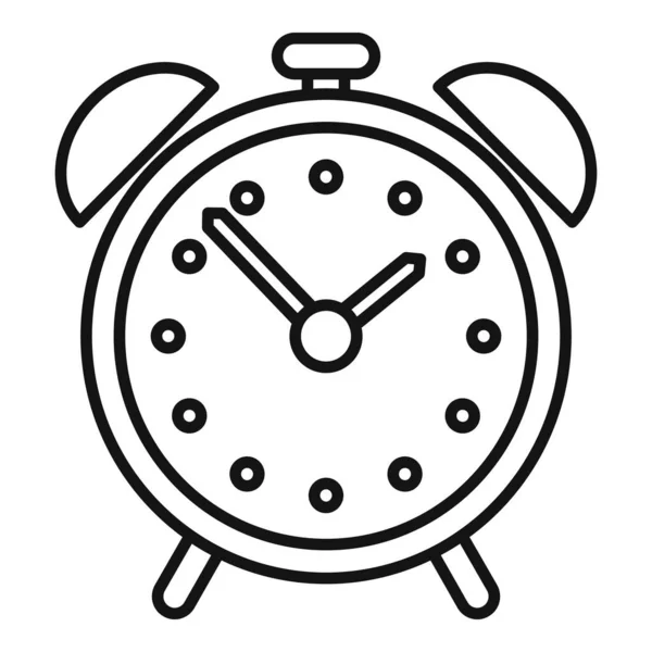 Syllabus icono del reloj despertador, esquema de estilo — Vector de stock
