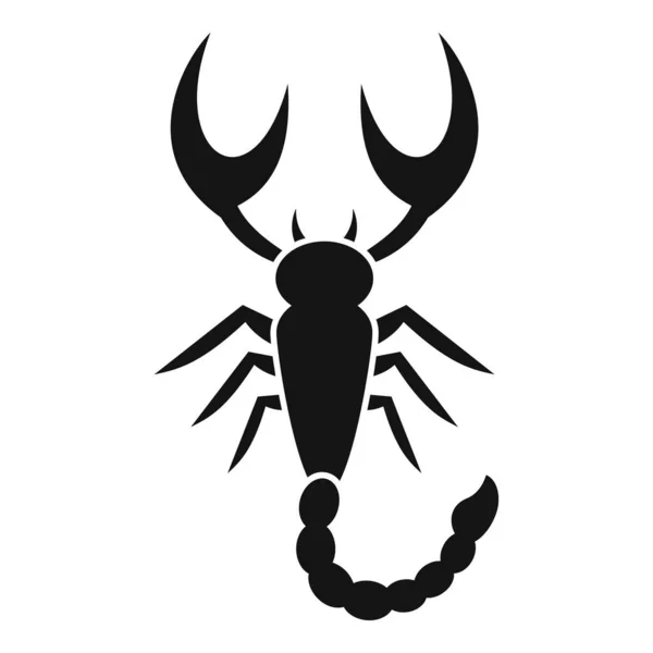 Escorpio icono, estilo simple — Vector de stock