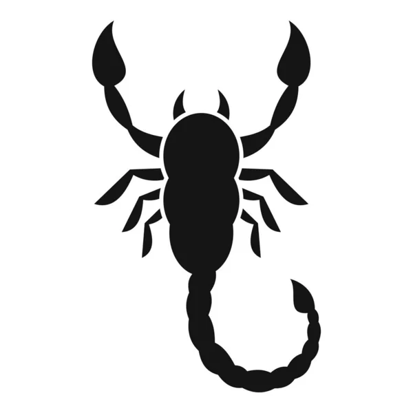 Scorpion icône de tatouage, style simple — Image vectorielle