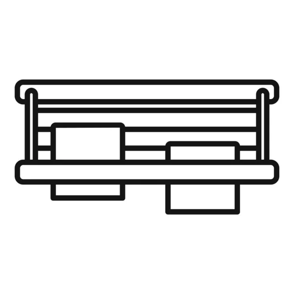 Balkonsymbol, Umrisse — Stockvektor