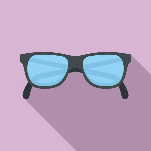 Icono de gafas de abuelo, estilo plano — Vector de stock
