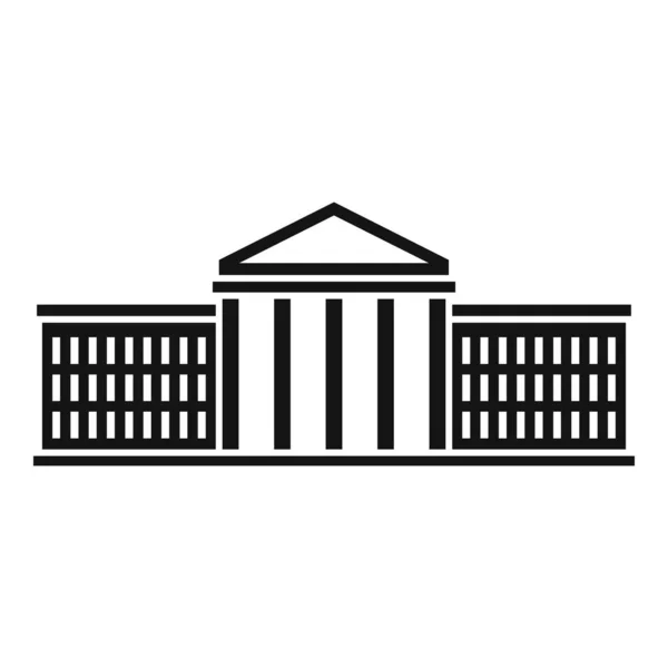 Ország parlament ikon, egyszerű stílus — Stock Vector