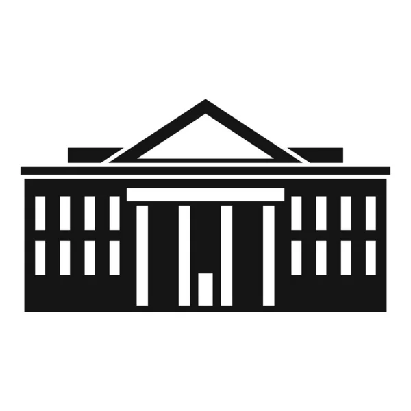 Stadsgezicht parlement icoon, eenvoudige stijl — Stockvector