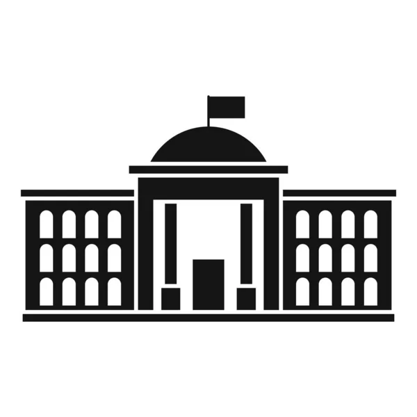 Ícone da instituição do Parlamento, estilo simples —  Vetores de Stock