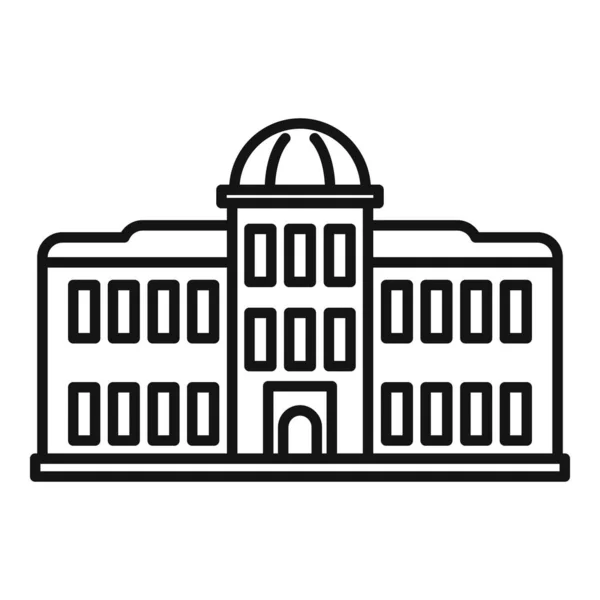 Palace parliament icon, outline style — Stock Vector