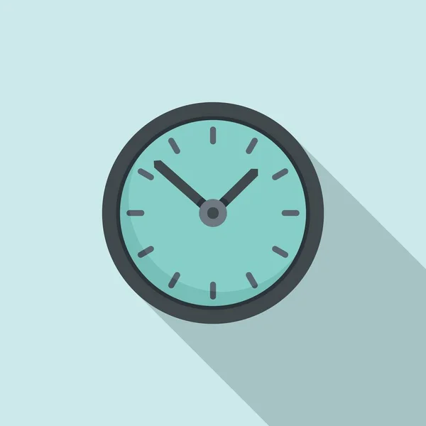 Icono de reloj de pared, estilo plano — Vector de stock