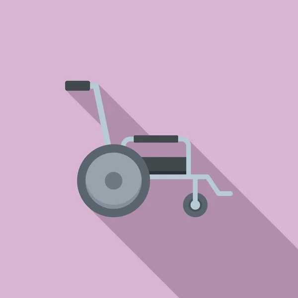 Значок инвалидной коляски, плоский стиль — стоковый вектор